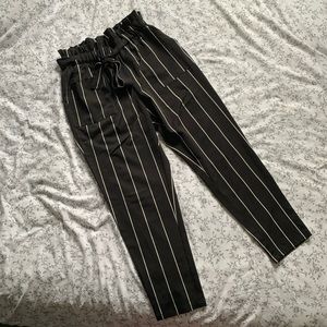 High-waisted Bow Tie Trousers